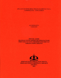 Image of ANALISIS POTENSI DESA WISATA KAMPUNGNAGA, TASIKMALAYA - JAWA BARAT