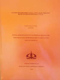 Image of ANALISIS PENGARUH MEDIA SOSIAL (INSTAGRAM) TERHADAP BRAND AWARENESS RESTORAN EATLAH