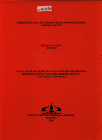 Image of PERSEPSI PELANGGAN TERHADAP PELAYANAN DI RESTORANLAMODA JAKARTA