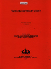 Image of UJI COBA PEMBUATAN PERKEDEL KENTANGDENGAN SUBTITUSI UMBI GEMBILI(DIOSCOREA ESCULENTA)