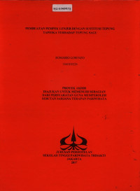 Image of PEMBUATAN PEMPEK LENJER DENGAN SUBTITUSITEPUNG TAPIOKA TERHADAP TEPUNG SAGU