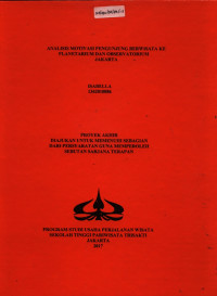 Image of ANALISIS MOTIVASI PENGUNJUNG BERWISATA KE PLANETARIUM DAN OBSERVATORIUM JAKARTA