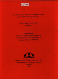 Image of ANALISIS KUALITAS PELAYANAN DI BANDAR UDARA HALIM PERDANAKUSUMA JAKARTA