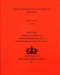 Image of PEMBUATAN PIZZA DENGAN BAHAN TEPUNG TERIGU DAN TEPUNG TALAS