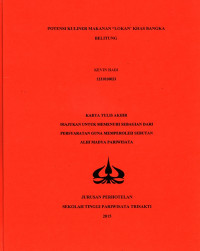 Image of POTENSI KULINER MAKANAN “LOKAN” KHAS BANGKA BELITUNG