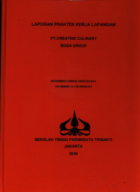 Image of Laporan Praktek Kerja Lapangan PT. Creative Culinary Boga Group