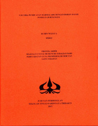 Image of UJI COBA PEMBUATAN MARMALADE DENGANBAHAN DASAR POMELO (JERUK BALI)