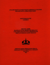 Image of ANALISIS MOTIVASI PENGUNJUNG BERWISATA KULINERDIPASAR SANTA, KEBAYORAN BARU