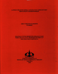 Image of Laporan Praktek Kerja Lapangan Di Cassis Kitchen Restauran Gastronomique