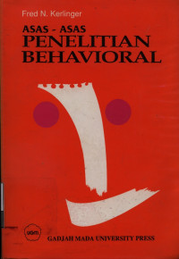 Image of Asas-asas penelitian behavioral