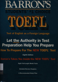 Image of Baron's how to prepare for the TOEFL TEST : test of english as a foreign language