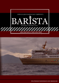 Image of Barista; Jurnal Kajian Bahasa dan Pariwisata