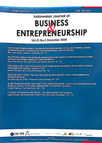 Image of Indonesian Journal Of Business & Entrepreneurship