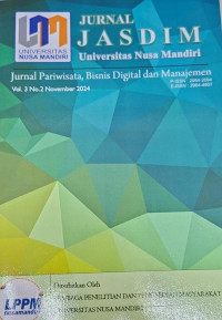 Image of Jurnal Pariwisata, Bisnis Digital dan Manajemen