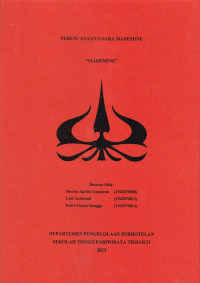 Image of PERENCANAAN USAHA MADEMINE  

 
“MADEMINE”