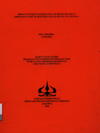 Image of Peran Waiter/Waiters Dalam Meningkatkan Kepuasan Tamu di Restoran Olam Hotel JS Luwansa
