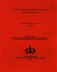 Image of PEMBUATAN KUE SALAK SUBTITUSI PATI SAGU