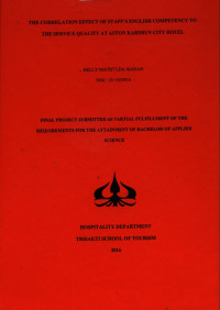 Image of THE CORRELATION EFFECT OF STAFF’S ENGLISH COMPETENCY TO THE SERVICE QUALITY AT ASTON KARIMUN CITY HOTEL
