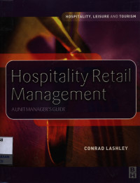 Image of Hospitality retail management : a unit manager's guide