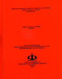 Image of ANALISIS STRATEGI PEMASARAN DALAM PEMILIHAN MENU MAKANAN YANG PALING DIMINATI DI RUMAH MAKAN “ONCAI”