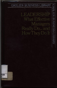 Image of Leadership : What Effective Managers Really Do... And How The Do it