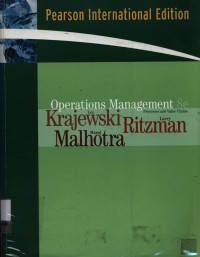Image of Operations management : processes and value chains
