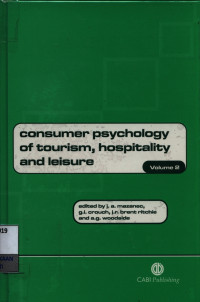 Image of Consumer psychology of tourism, hospitality and leisure : volume 2